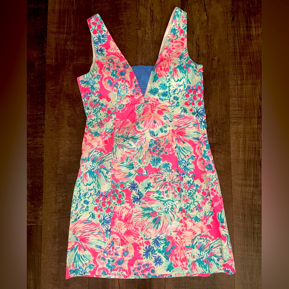 Lilly Pulitzer Pink Floral Dress, size 6